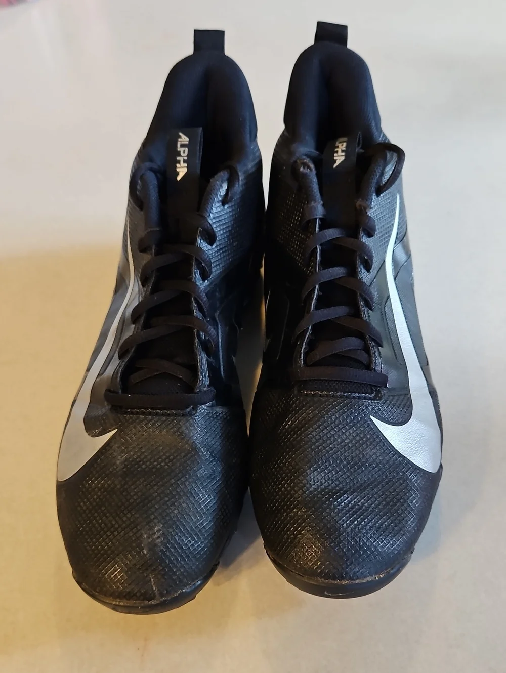 Nike Alpha Black Football Cleats